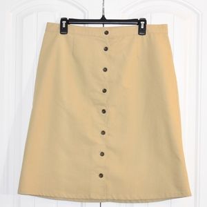 Gaviota Scalloped Center Button Down Skirt Size 12